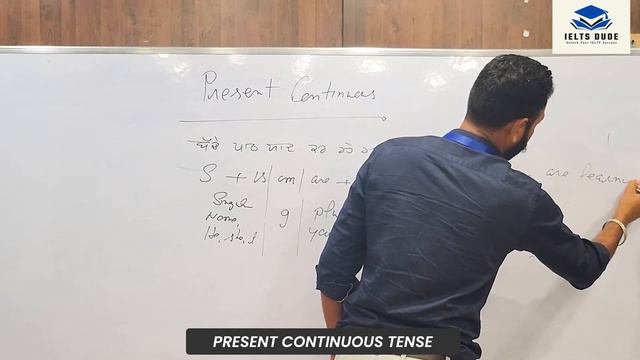 LEARN ENGLISH SPEAKING FROM BEGINNING | PRESENT CONTINUOUS TENSE | IELTS DUDE | TOPIC-3 смотреть онлайн