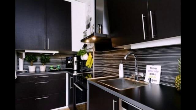 Черные кухни в интерьере смотреть онлайн