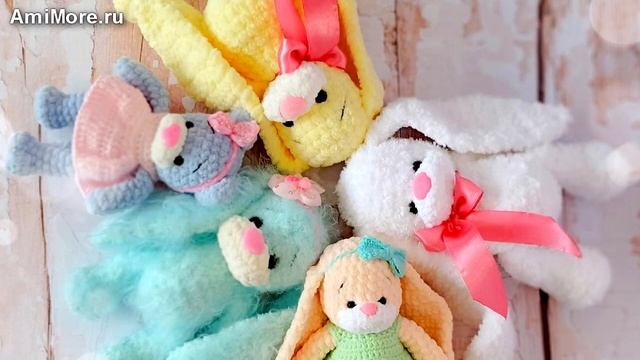 Амигуруми: схема Зайка Буся. Игрушки вязаные крючком - Free crochet patterns. смотреть онлайн