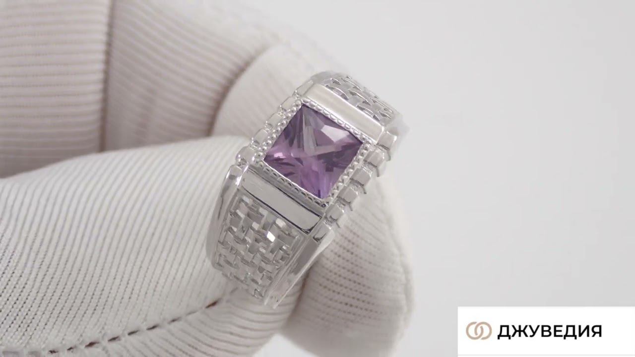 ДЖУВЕДИЯ Перстень Мужской, Александрит, Артикул КМ-265 Серебро 925 смотреть онлайн