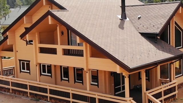 Дом из клееного бруса по проекту "Ольборг" смотреть онлайн