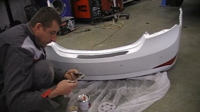 Ремонт пластика заднего бампера и покраска смотреть онлайн