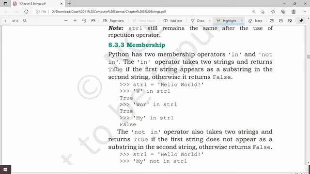 String Operations in python смотреть онлайн