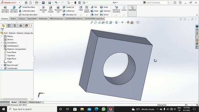 How to create 2D to 3D sketch full video of Solidworks Mechanical parts 2022 смотреть онлайн