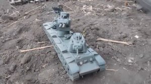 ТАНК КВ-6 БЕГЕМОТ МЕГА ПРОЕКТ ИЗ ПЛАСТИЛИНА