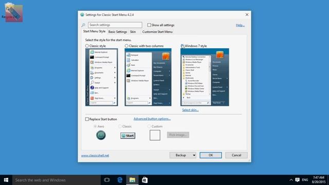 Classic Shell in Windows 10 - a free Start Menu смотреть онлайн