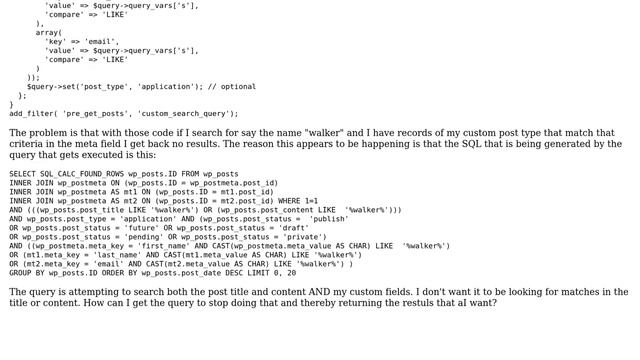 Wordpress: Admin Area Custom Type Search By Meta Fields Without Title & Content смотреть онлайн