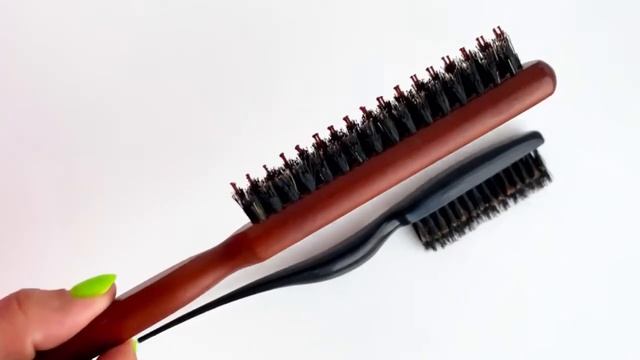 Щётка трёхрядная для начёса волос тёмная (натуральная щетина) смотреть онлайн