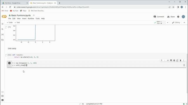 Basic Functions (Unit Step, Unit Ramp, Unit Impulse, Exponential, Sine & Cosine) | Python | Colab смотреть онлайн