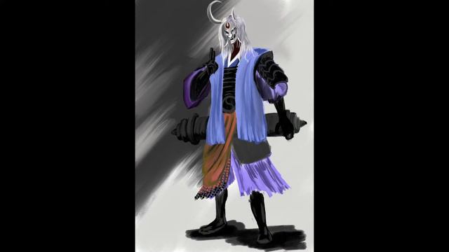 Рюуоу Японская мифология Демоны рисую в Procreate смотреть онлайн