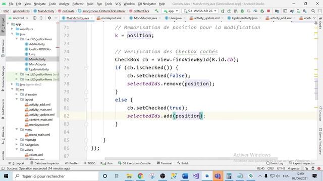 Android - Développement mobile - Part56 - SQLite - Correction EFM Régional 2019 - Multiples Suppr смотреть онлайн