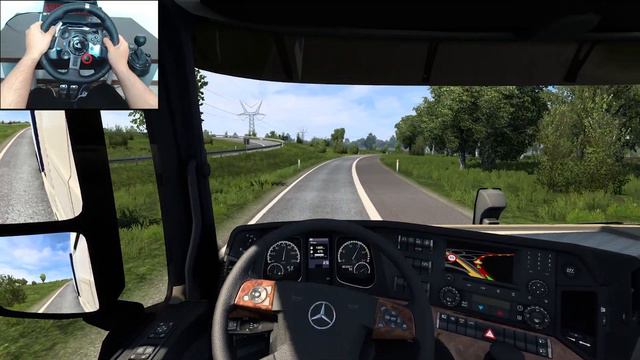 To UK Driving Mercedes-Benz Actros - Euro Truck Simulator 2 | Steering Wheel + Shifter Gameplay смотреть онлайн