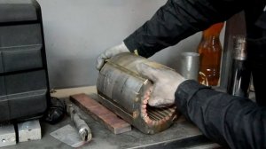 Сколько Меди в Электродвигателе Разрезаю Мотор Триллер