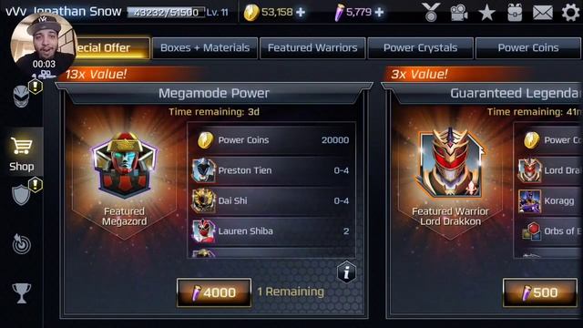 Samurai Megazord Unlock ~ Power Rangers Legacy Wars смотреть онлайн