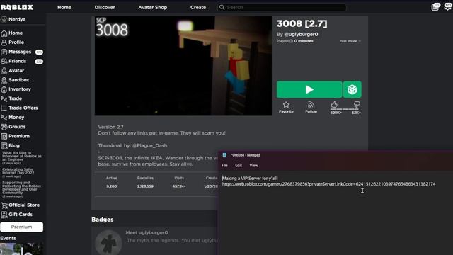 Free 3008 Roblox VIP Server!!! (Link in Description) смотреть онлайн