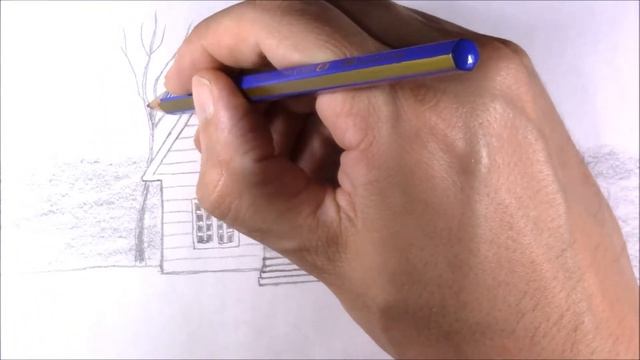 How To Draw A Farmhouse With Landscape смотреть онлайн