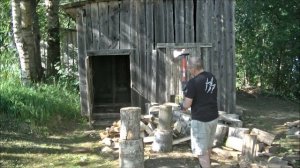 Тест инструмента  Топор колун Матрикс вес 3600гр