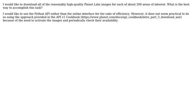 GIS: How to download Planet Labs images for a large number of scenes efficiently? смотреть онлайн
