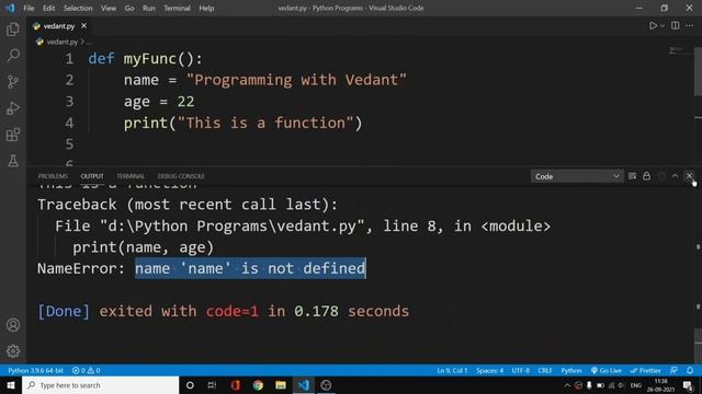 Python Programming | Python Scope Global & Local| Scope of Variables| Tutorial #24 смотреть онлайн