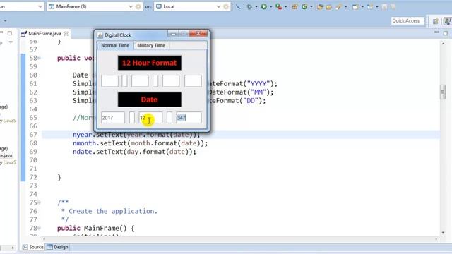 Java Programming 2017 Make a Digital Clock 2 смотреть онлайн