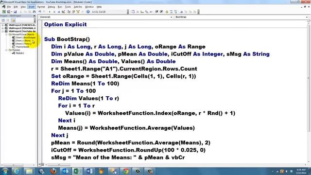 Bootstrapping with Excel and VBA смотреть онлайн