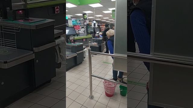 Самообслуживание в Евроопте.