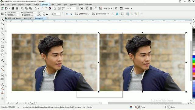 Cara Merubah Foto Warna Menjadi Hitam Putih dengan CorelDraw смотреть онлайн