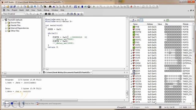 AVR Programming - AVR Studio Tutorial Introduction смотреть онлайн