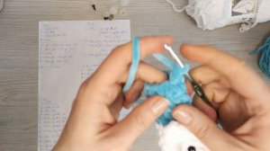 Мишка из плюшевой пряжи крючком. Часть 2