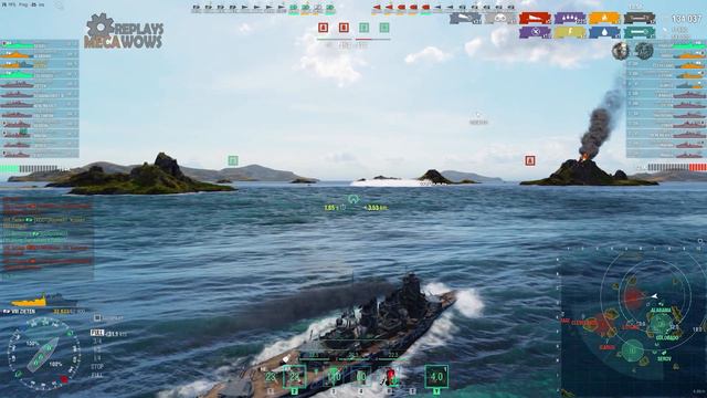 AWESOME Zieten 9 Kills & 219K Damage | World of Warships смотреть онлайн
