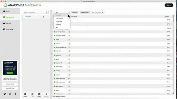 Installing and configuring Anaconda Navigator for Python projects