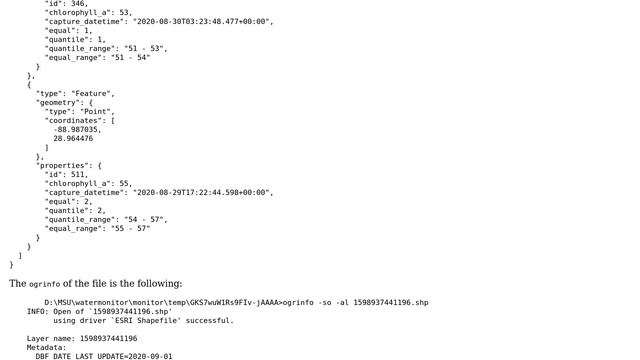 GIS: Converting GeoJSON to Shapefile using ogr2ogr fails смотреть онлайн