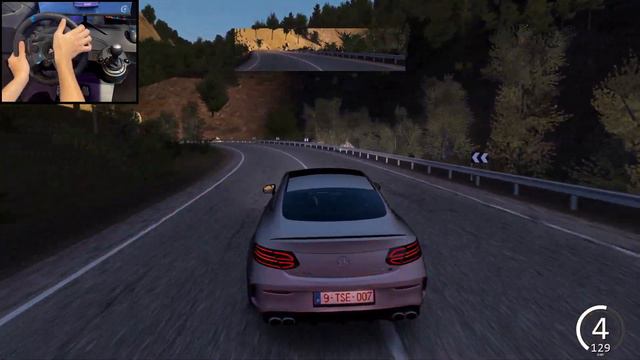 Mercedes C63 AMG | Assetto Corsa (Steering Wheel + Shifter) Gameplay смотреть онлайн