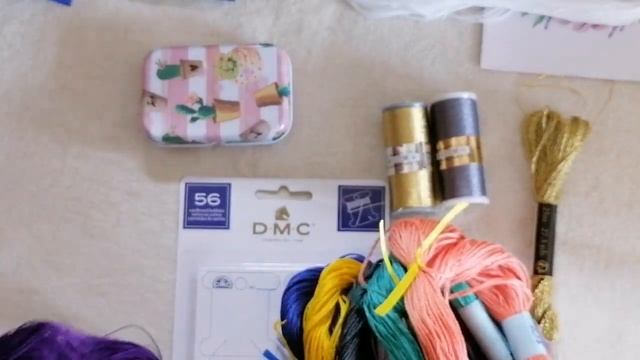 Огляд ниток і тканин з "Мій Оберіг". Вишивка. Hand embroidery. смотреть онлайн