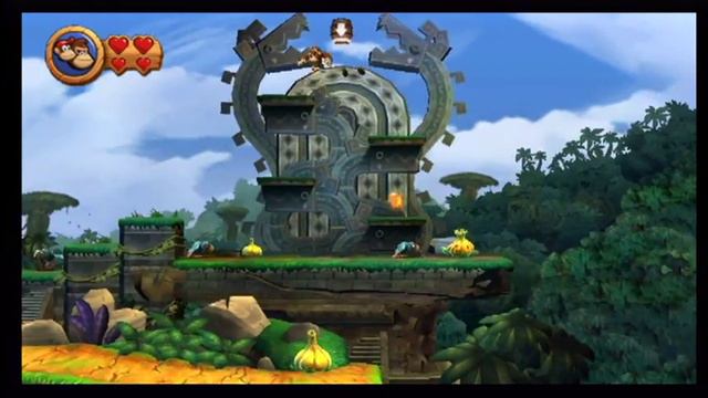Donkey Kong Country Returns - 1-1 Jungle Hijinxs смотреть онлайн