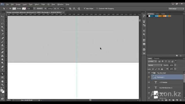 Разработка сайта с нуля. Дизайн сайта в фотошопе. Скетч. Шапка сайта #1 часть. смотреть онлайн