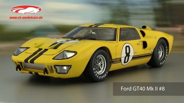 Ck-modelcars-video: Ford GT40 Mk II #8 24h LeMans 1966 Whitmore, Gardner ShelbyCollectibles
