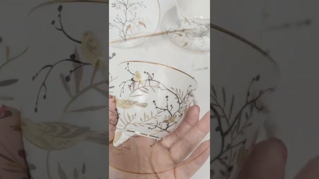 Чайные пары «Золотые птички» ЛФЗ СССР, конец 1950-х гг. смотреть онлайн