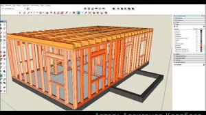 Как сделать проект каркасного дома в SketchUp часть 7 Стропильная система
