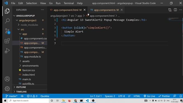 Angular 13 SweetAlert2 Example to Display Popup Alert Messages in Browser Using sweetalert2 Library смотреть онлайн