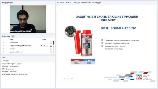 Присадки в топливо дизель | Вебинар LIQUI MOLY смотреть онлайн