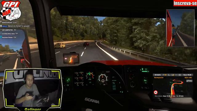 Euro Truck Simulator 2 rodando no mapa RBR(V. 1.28) смотреть онлайн