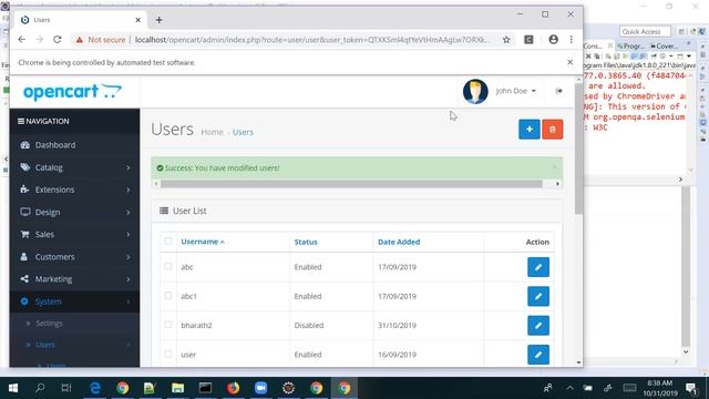 Selenium : OpenCart User Creation Automation Test With CSS Locators смотреть онлайн