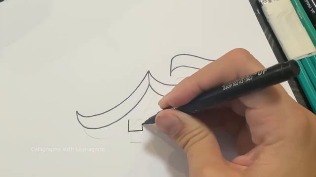 3D Каллиграфия [Три карандаша в связке] Лайфхак смотреть онлайн