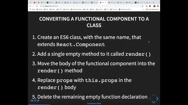 Code the Dream React - Component State смотреть онлайн