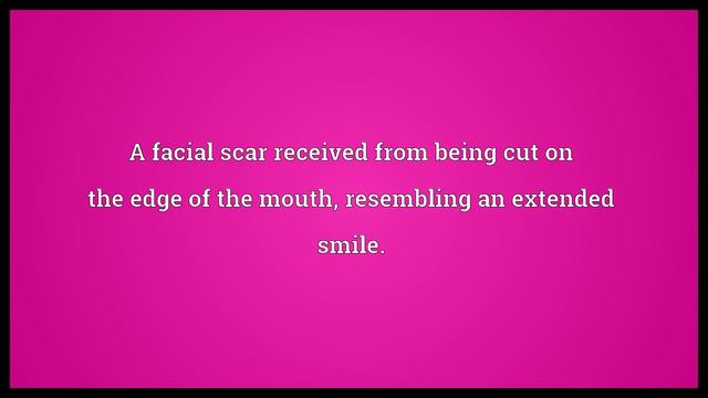 Glasgow smile Meaning смотреть онлайн