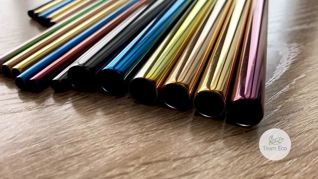 Цветные многоразовые трубочки Team Eco смотреть онлайн