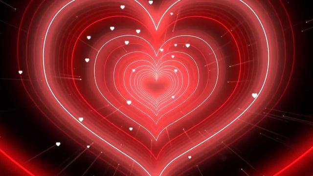 Neon Heart Background❤️Red Heart Tunnel Background | Wallpaper Heart смотреть онлайн