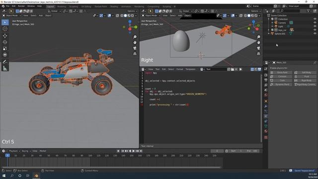 How to Make a Lego Car Crash Scene in Blender смотреть онлайн