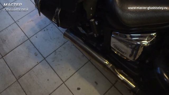 Переделка приемной трубы и ремонт внутренней части глушителя на мотоцикле Yamaha смотреть онлайн